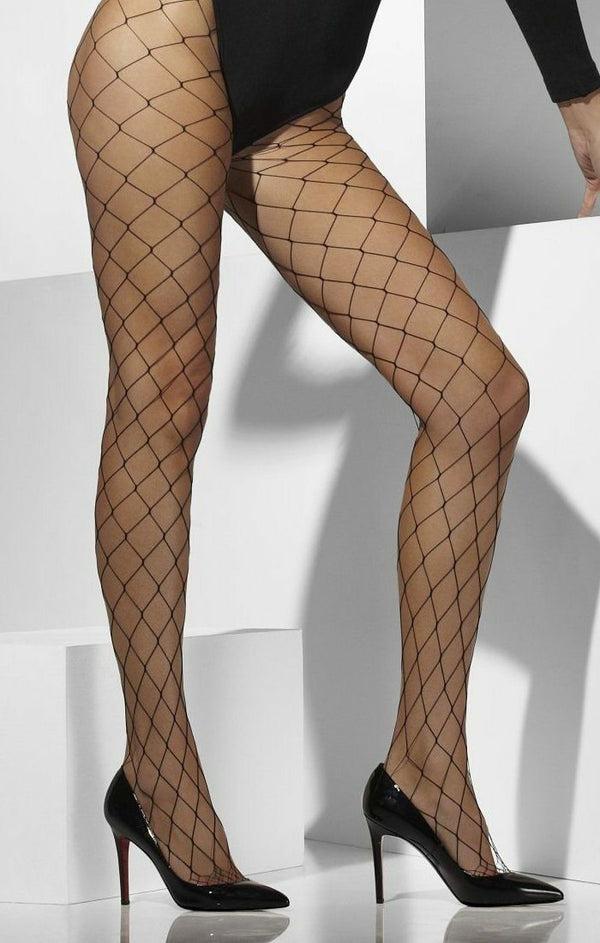 Femme Luxe Black Diamond Fishnet Tights