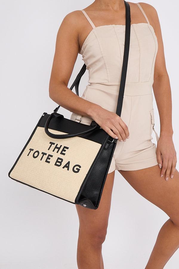 Femme Luxe Black The Tote Grab Bag - Kenni