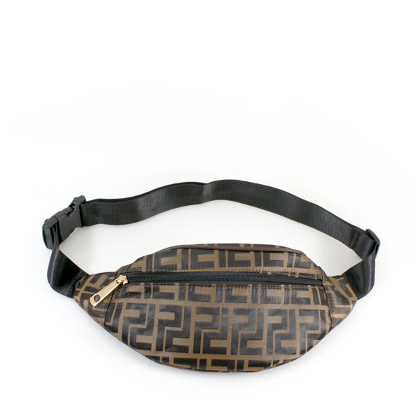 Femme Luxe Brown Bum Bag - Eden