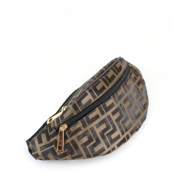 femme luxe Brown Bum Bag - Eden