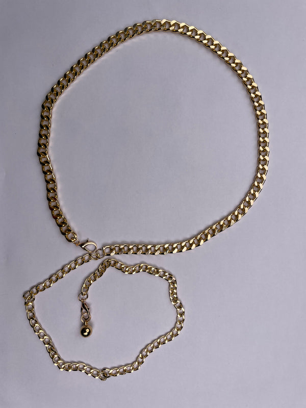 Femme Luxe Gold Chunky Link Chain Belt - PARKER