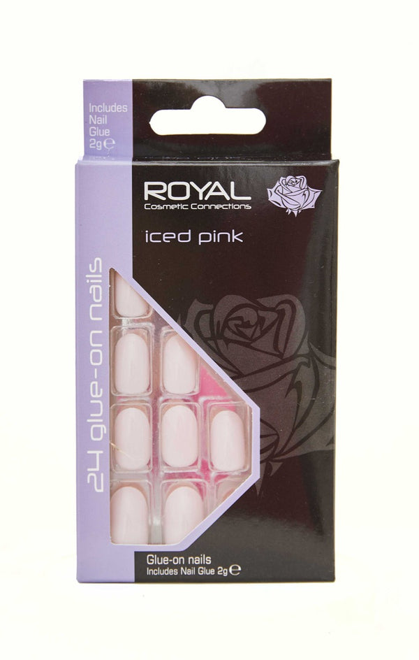 femme luxe Iced Pink 24 Glue On Nails