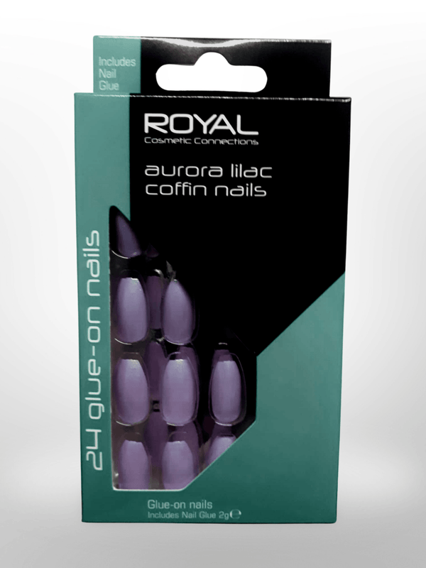 femme luxe Lilac Round 24 Glue On Nails