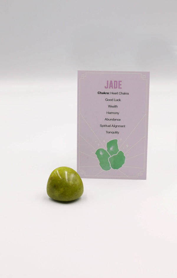Femme Luxe Jade Polished Healing Crystal Tumblestone