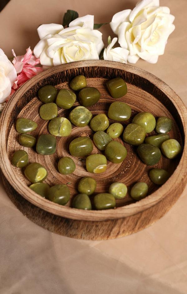 femme luxe Jade Polished Healing Crystal Tumblestone