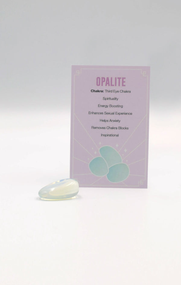 Femme Luxe Opalite Polished Healing Crystal Tumblestone