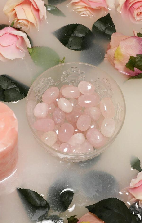 femme luxe Rose Quartz Polished Healing Crystal Tumblestone