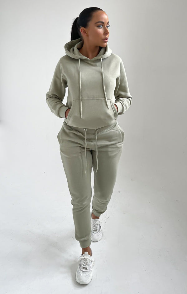 femme luxe Sage Hoodie & Cuffed Joggers Loungewear Set - Bellamy