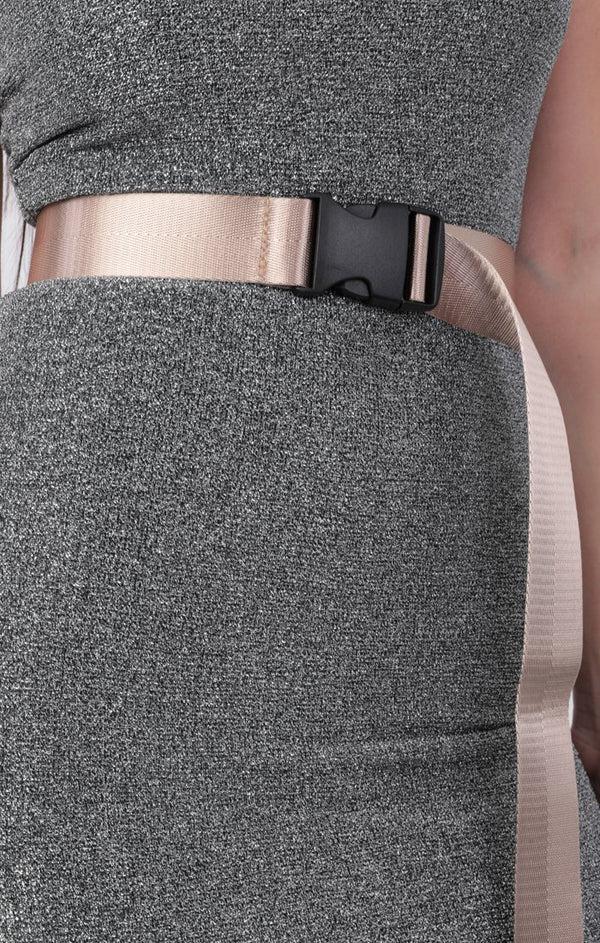 femme luxe Stone Seatbelt Utility Buckle Belt - Rylie