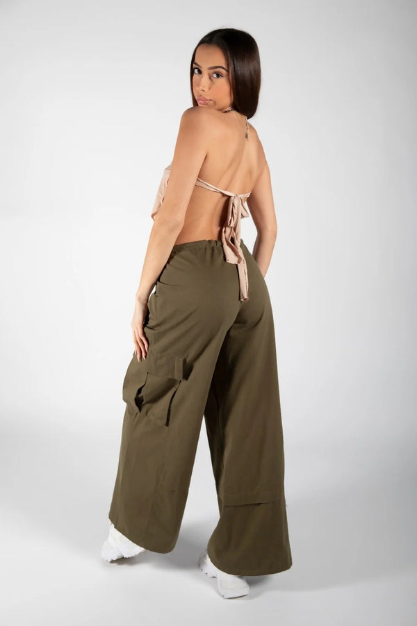 Femme Luxe Stone Tie Back Scarf Bandeau Bandana Crop Top - Lauren