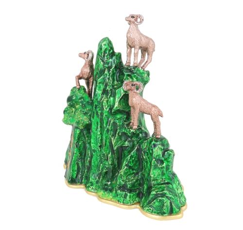 Feng Shui Import 3 Sheep On A Mountain - San Yang Kai Tai