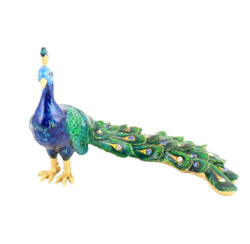 feng shui import Bejeweled Protection Peacock Statue