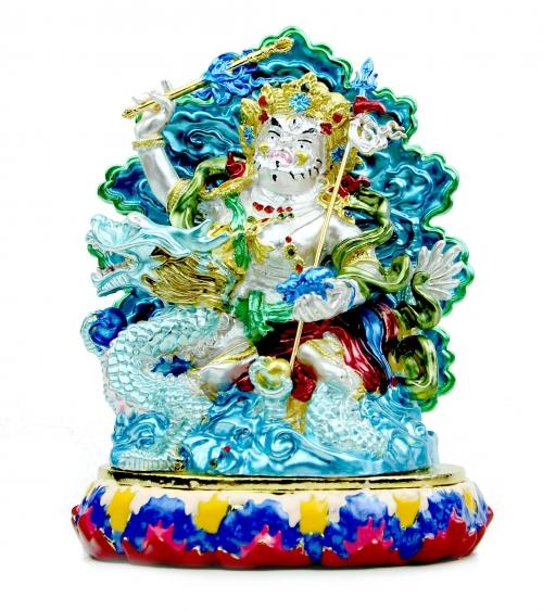 feng shui import Bejeweled White Dzambhala on Dragon