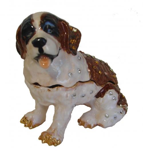 Feng Shui Import Big Bejeweled Cloisonne Dog Statue