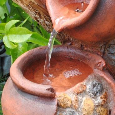 Feng Shui Import Broken Pot Tabletop Water Fountain