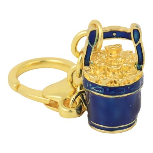 Feng Shui Import Buckets Of Gold & Good Fortune Amulet Keychain