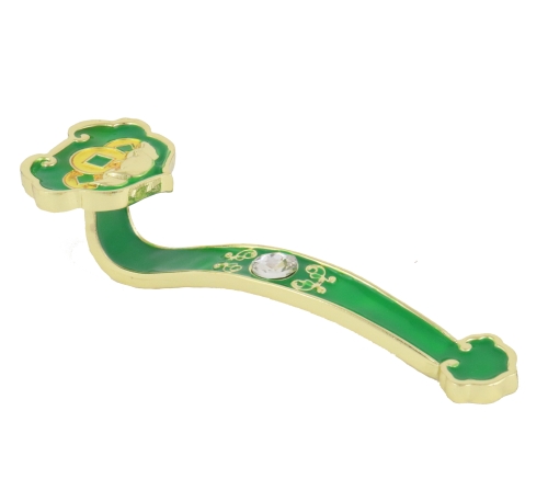 feng shui import Coins & Ingots Green RuYi for Wealth and Prosperity