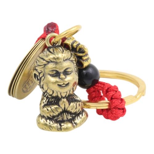 feng shui import Copper Monkey with 5-Copper Coin Lucky Charm for Year of the Snake