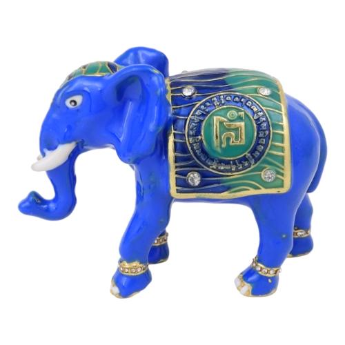 Feng Shui Import Elephant And Rhinoceros W/ Ksitigarbha Staff