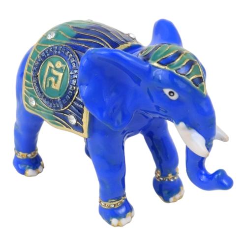 Feng Shui Import Elephant And Rhinoceros W/ Ksitigarbha Staff