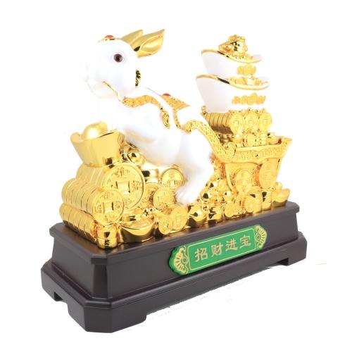 feng shui import 17 Inch Big White Rabbit Statue