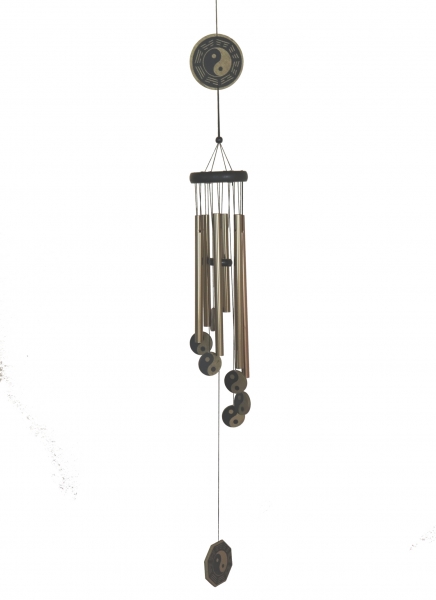 feng shui import 6-Rod Brown YinYang Windchime