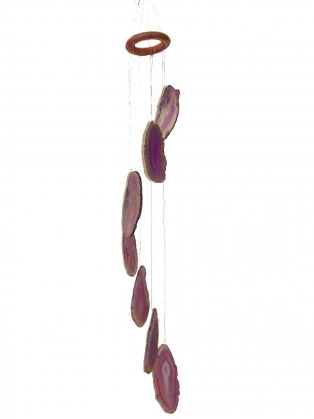 feng shui import 7 Amethyst Agate Slabs Wind chime