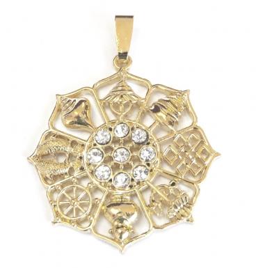 feng shui import 8-Auspicious-Object Pendant