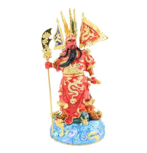 feng shui import 9-Dragon Kwan Kung with 5 Flags