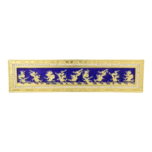 feng shui import 9 Dragon Plaque in Royal Blue