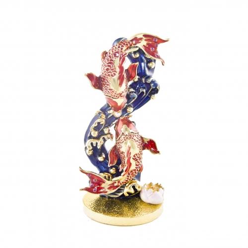 feng shui import Bejeweled pair of carp