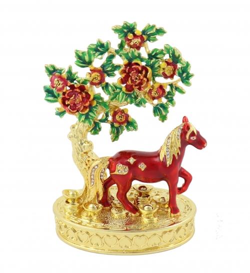 feng shui import Bejeweled Peach Blossom - Horse