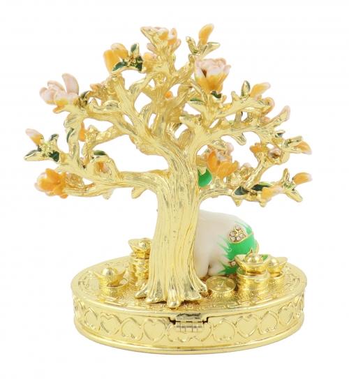 Feng Shui Import Bejeweled Peach Blossom - Rabbit