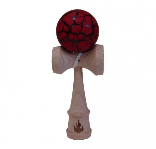 feng shui import Black/Red Crackle Kendama