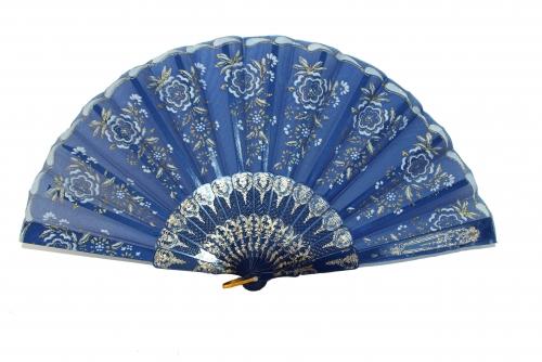 Feng Shui Import Blue Hand Fan