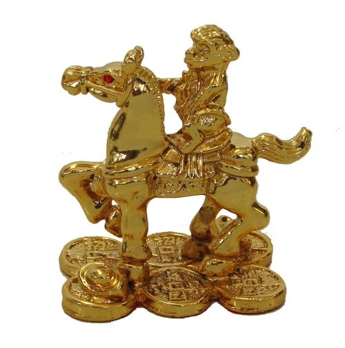 feng shui import Brass Monkey on Horse Statue