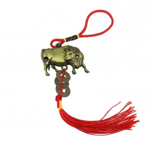 Feng Shui Import Bronze Color Ox Charm