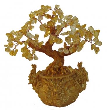 feng shui import Citrine Tree in Dragon Pot