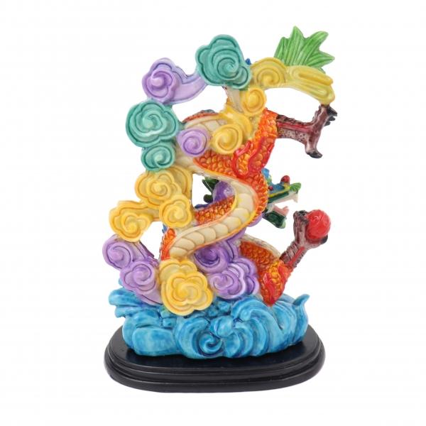 Feng Shui Import Colorful Dragon Statue