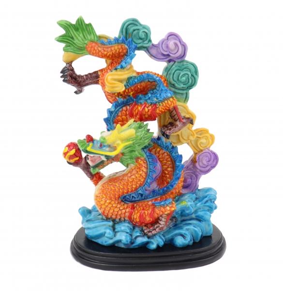 feng shui import Colorful Dragon Statue