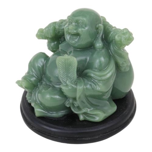 Feng Shui Import Emerald Money Buddha Statue