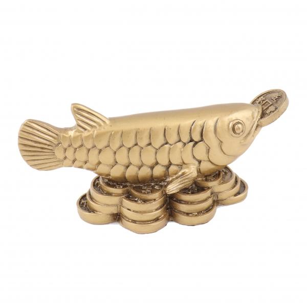 Feng Shui Import Golden Arowana Fish Statue