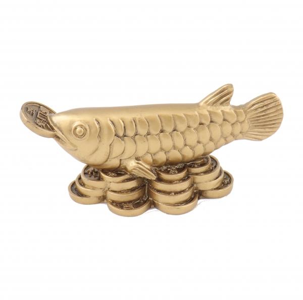 feng shui import Golden Arowana Fish Statue