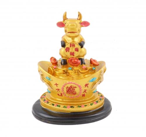feng shui import Golden Ox Statue on Big Ingot