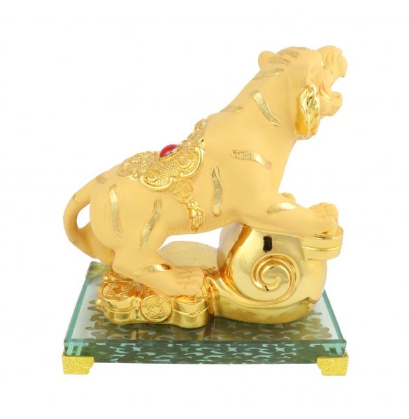Feng Shui Import Golden Tiger On Ru Yi