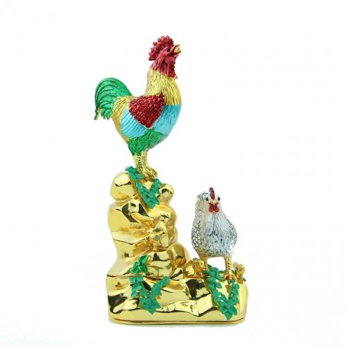 feng shui import Happy Rooster and Hen Family