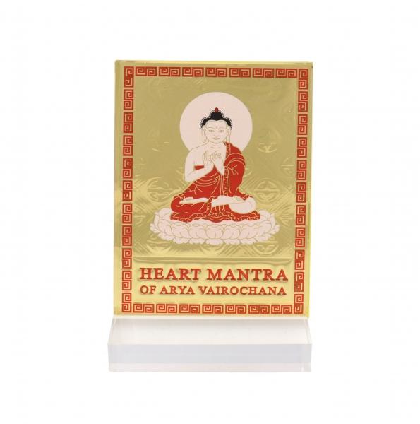 feng shui import Heart Mantra Vairocana Plaque