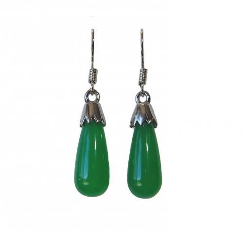 feng shui import Jade Dangle Drop Earrings