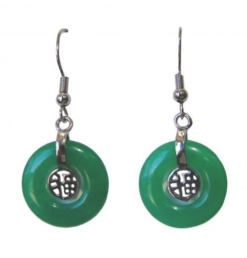 feng shui import Jade Dangle Drop Earrings