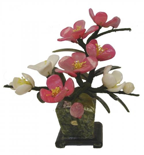feng shui import Jade Peony Bouquet with Jade Vase